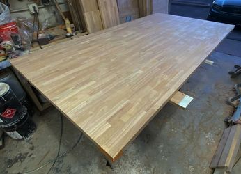 Solid Hevea Countertops In Stock