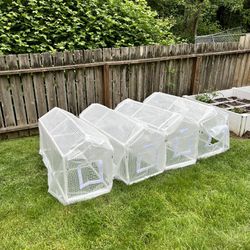 Easy-Install Outdoor Greenhouse - Uv Protection, Thick Pe/Pvc Material, Wind & Rainproof For Potted Plants