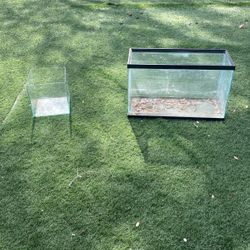 7 Gallon Rimless And 30 Gallon Rimed Aquariums