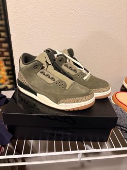 Air Jordan 3 Olive Green Sneakers
