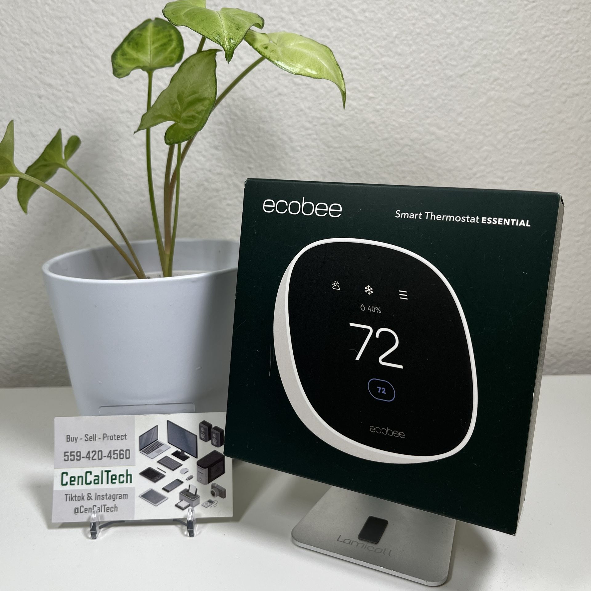 New 2025 ecobee Smart Thermostat Essential - Energy Star Certified programmable Wi-Fi Thermostat