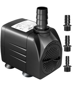 550GPH SUBMERSIBLE PUMP 30W FOUNTAIN WATER PUMP WITH 3 NOZZLES