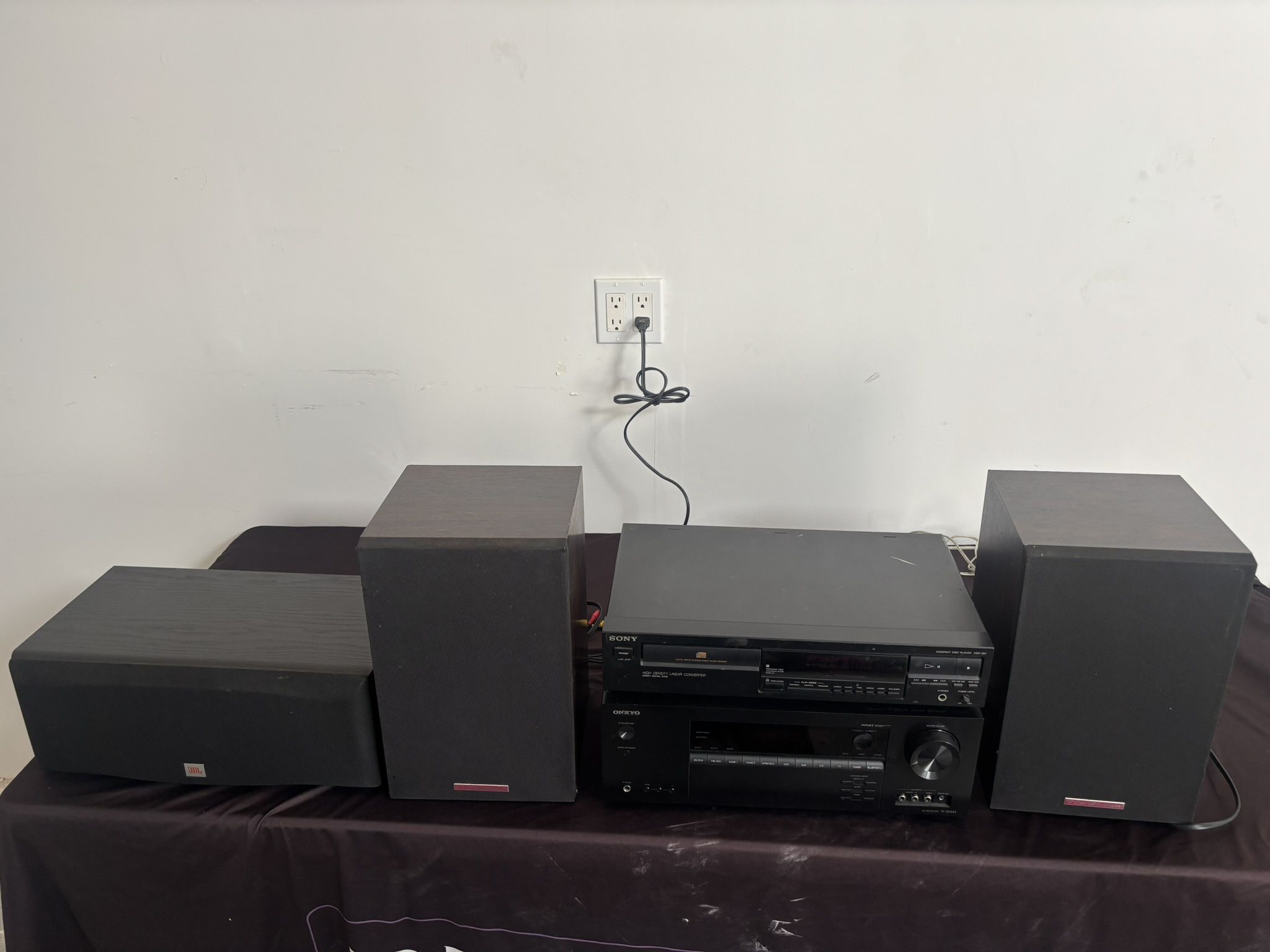 Sound System (mixed brands including Sony, Onkyo, JBL,