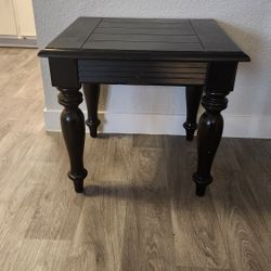 Wood side table