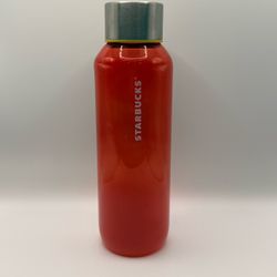 Starbucks Red Water Bottle with Silver Lid