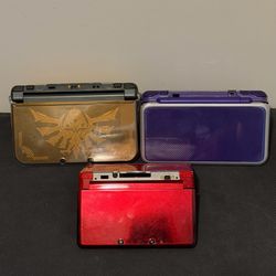 READ DESCRIPTION: Nintendo 3DS & 3DS XL - Red, Purple/Silver, and Zelda/Hyrule edition
