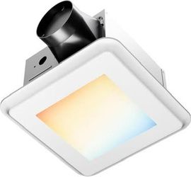 Master Bathroom Exhaust Fan with Light, 5CCT, 110 CFM, 1.0 Sones