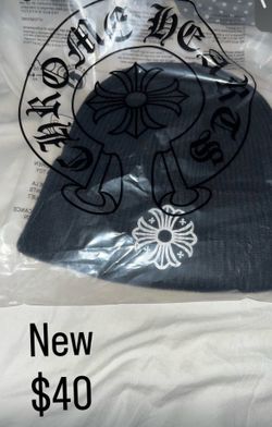 Chrome heart beanie