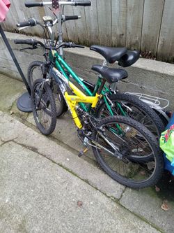 Two(2) 21 Speed Mountain Bikes