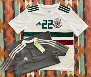 Adidas Set Of Jerseys 2018 Mexico Hirving “Chucky” Lozano & Adidas Kids Jersey