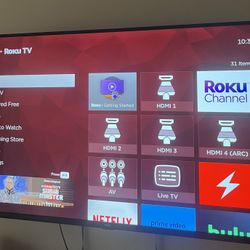 55 TCL Roku With Wall Pirate Included 
