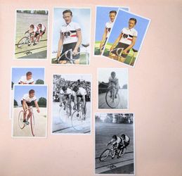 1936 Olympics Berlin Vintage Cycling Cards Lot of 8