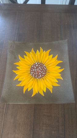 Sunflower bowl/plate euro ceramica made in turkey