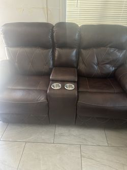 leather recliner sofa