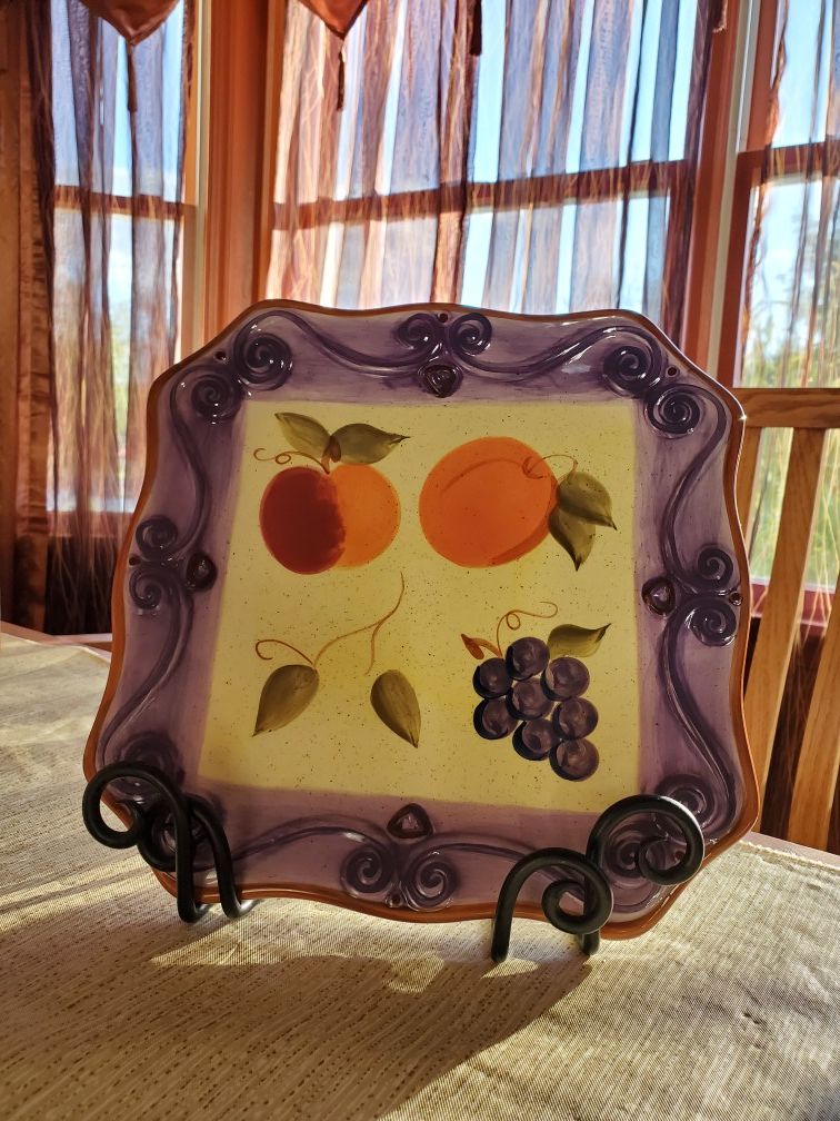 Tabletops Unlimited Medici Handmade Display Plate