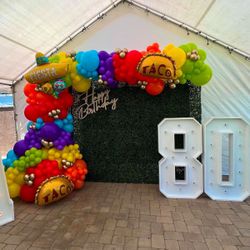 Fiesta Party Decor , Balloon Garland