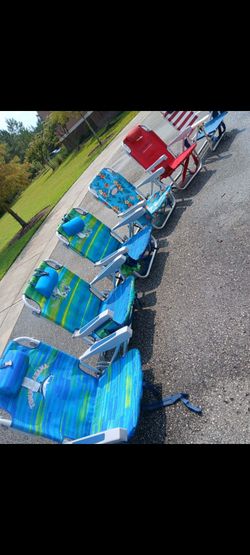 Tommy Bahama Beach chair $25 each with rust