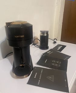 Nespresso Vertuo Coffee & Espresso Machine + Aeroccino Milk Frother (Like New)