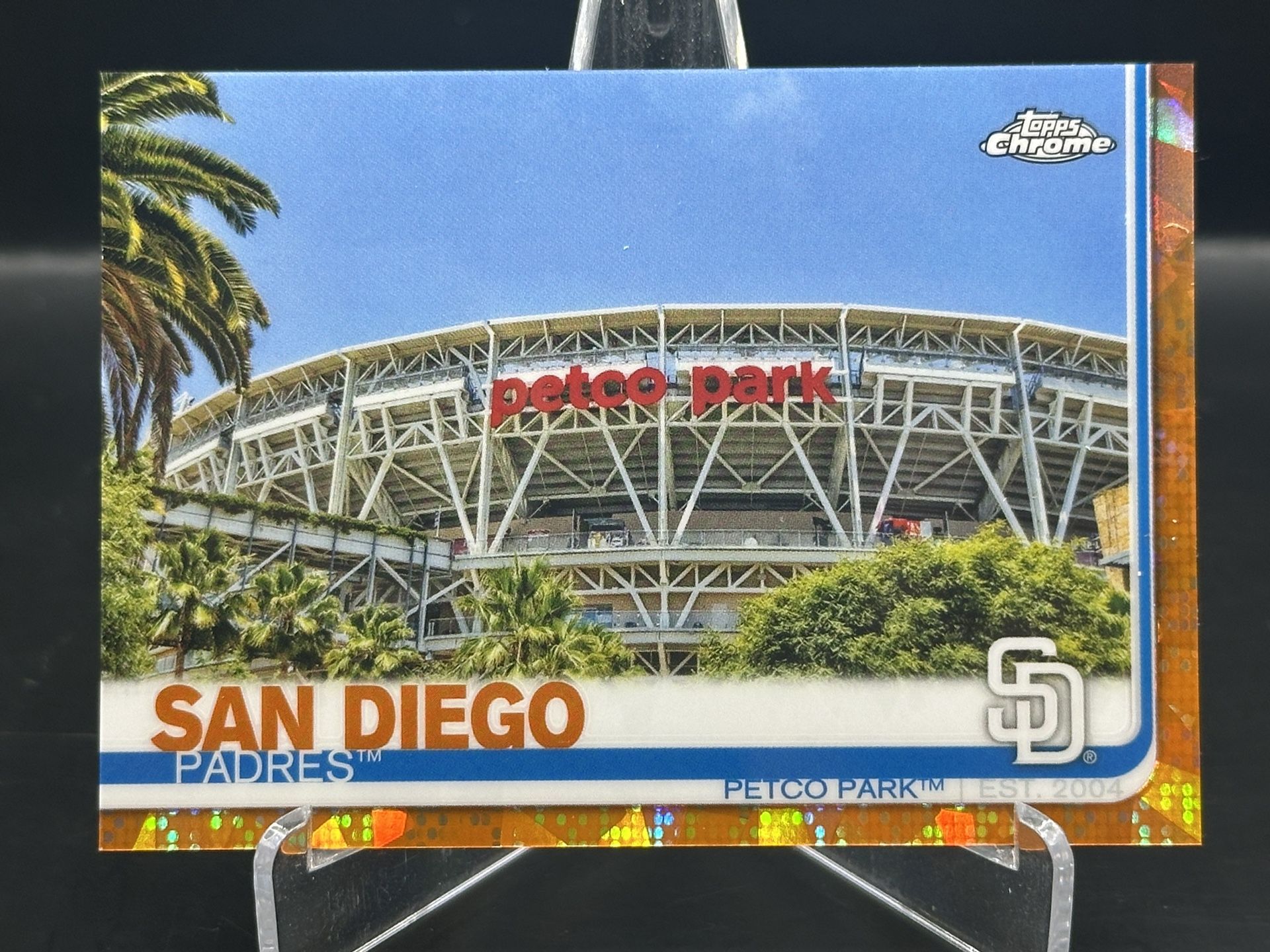 Petco Park San Diego Padres 2019 Topps Chrome Sapphire Orange Refractor /25