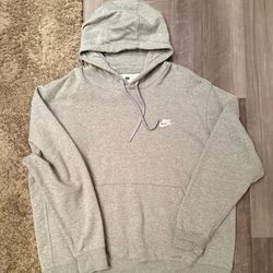 Light Grey Nike Pullover Hoodie XXL
