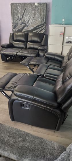 New recliner sofa and loveseat both on sale now don't miss