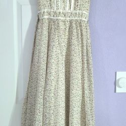 1970s Gunne Sax 💐 Floral Maxi Prairie Sundress