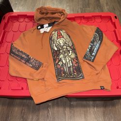 Civilized Guardian Angel Hoodie ; Brown ; Large