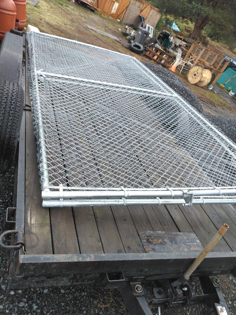 7' X 14' Rolling Chain Link Gates 