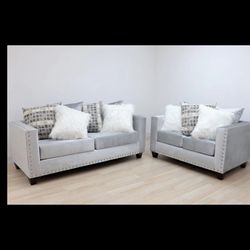 New Sofa + Loveseat 