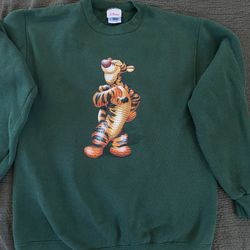 Disney Store Vintage Tiger Pullover Sweatshirt 