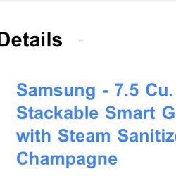 Like new! Champagne/ Rosé/ Pink color stackable washer & dryer (discontinued color) $1000