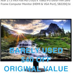 COMPUTER MONITOR ORIGINAL VALUE $100