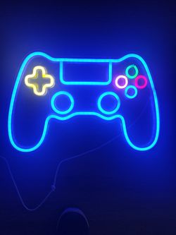 Game Controller Neon LED Wall Sign