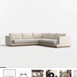 L-shaped sectional sofa (Crate & Barrel)