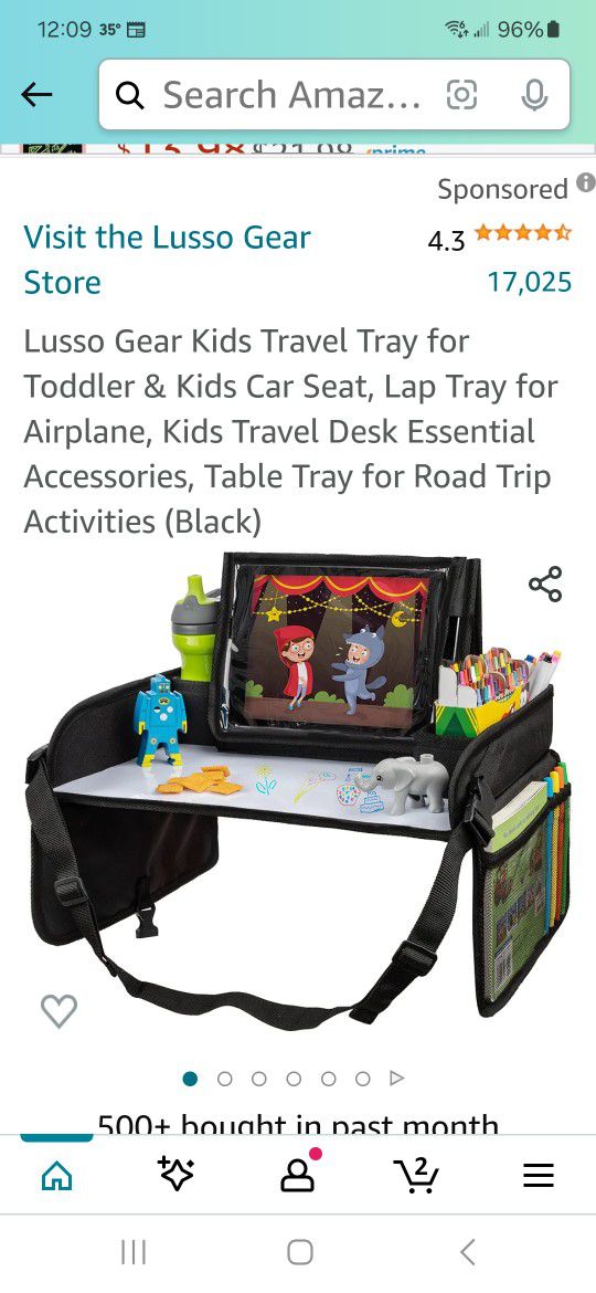 Travel Activity Tray For Kids
