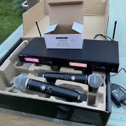 SHURE DIGITAL PROFESSIONAL WIRELESS MICROPHONES BETA 58a SLXD24