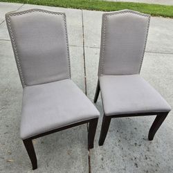 2 Upholstered Dining Chairs 