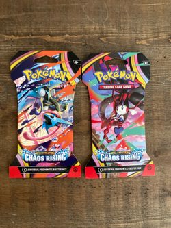 Pokemon Chaos rising sleeved packs