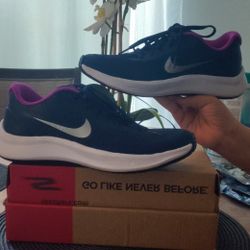 Nike Star Runner 3 Midnight Navy Purple Running Sneakers 