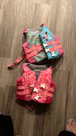 SwimWays Kids Life Jackets – Minnie Mouse & Barbie