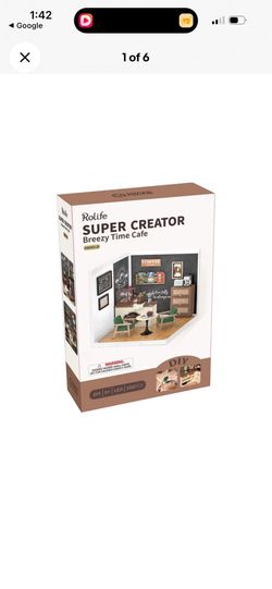 Rolife Super Creator Breezy Time Cafe DIY Miniature Kit