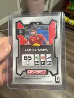 Monopoly Lamine yamal 2026 panin prizm gold cracked ice