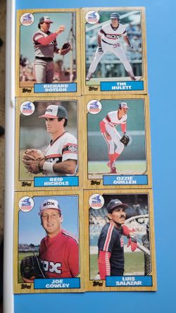 1987 Topps Chicago White Sox Baseball Cards Lot of 6