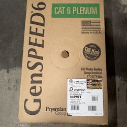 Cat 6 Plenum Cable 1000ft (Blue)