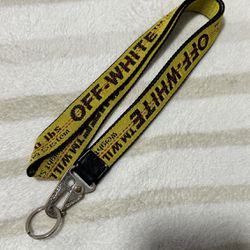 Authentic OFF-WHITE Industrial Neck Keychain/Lanyard