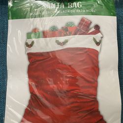 Santa bag Christmas brand new 30” x 36
