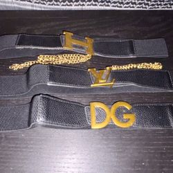 Spandex Leather Womens Belts