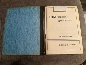 IBM Data Processing System Basic Course Materials