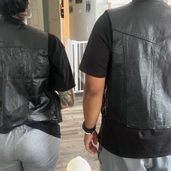 Bikers Leather Vest 
