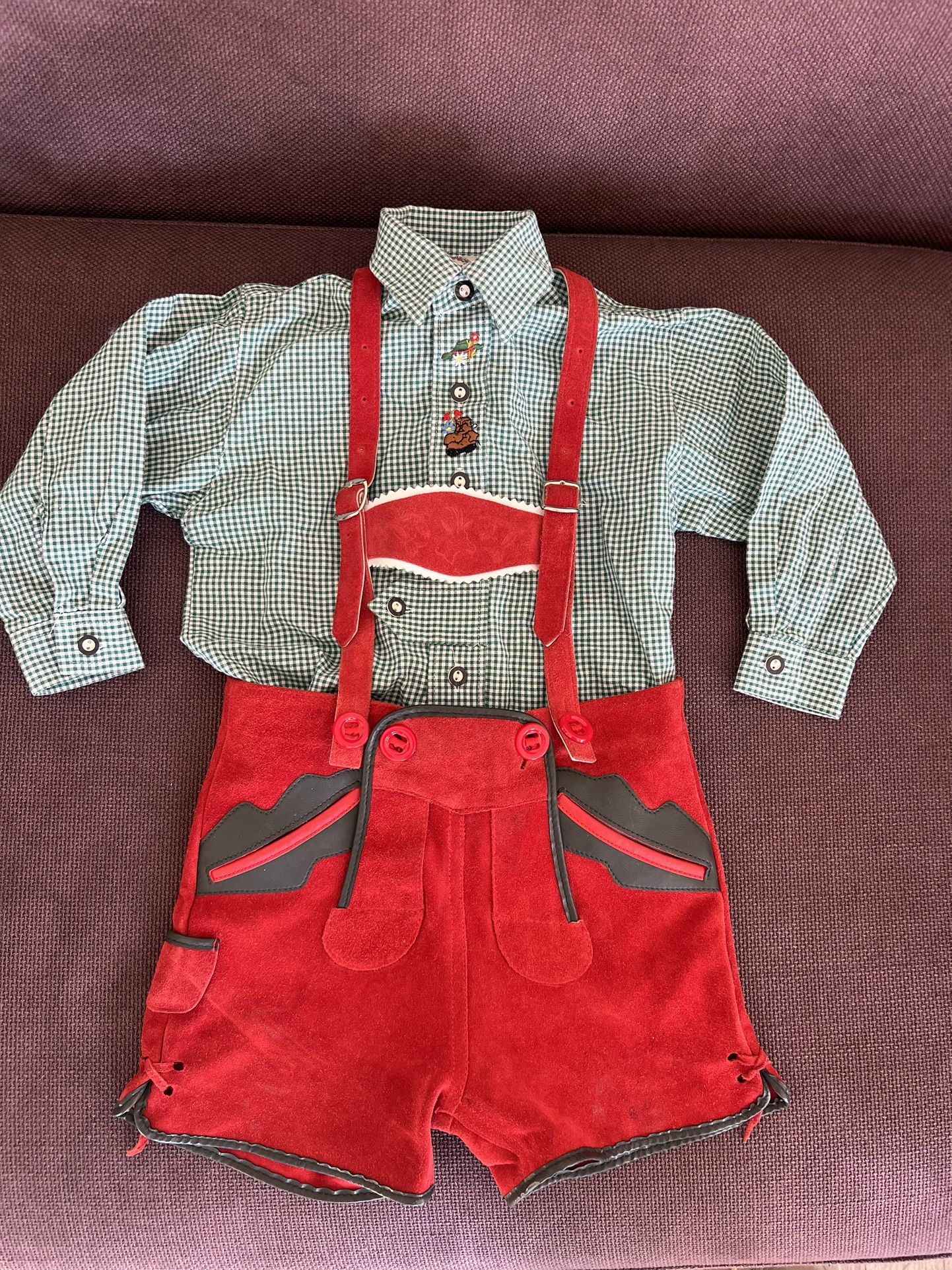 Original German Lederhosen Kids 2-4